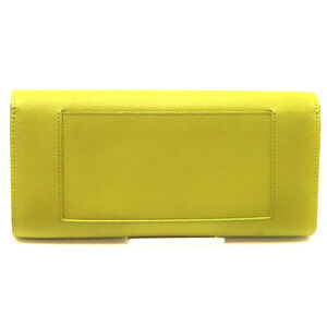 Celine Yellow Leather Wallet Function Flap Multi